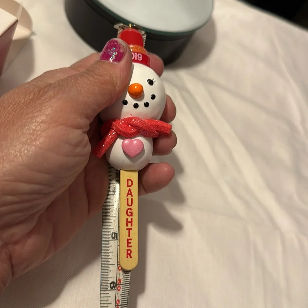 Hallmark Daughter Christmas Ornament 2019 5.5” long NIB